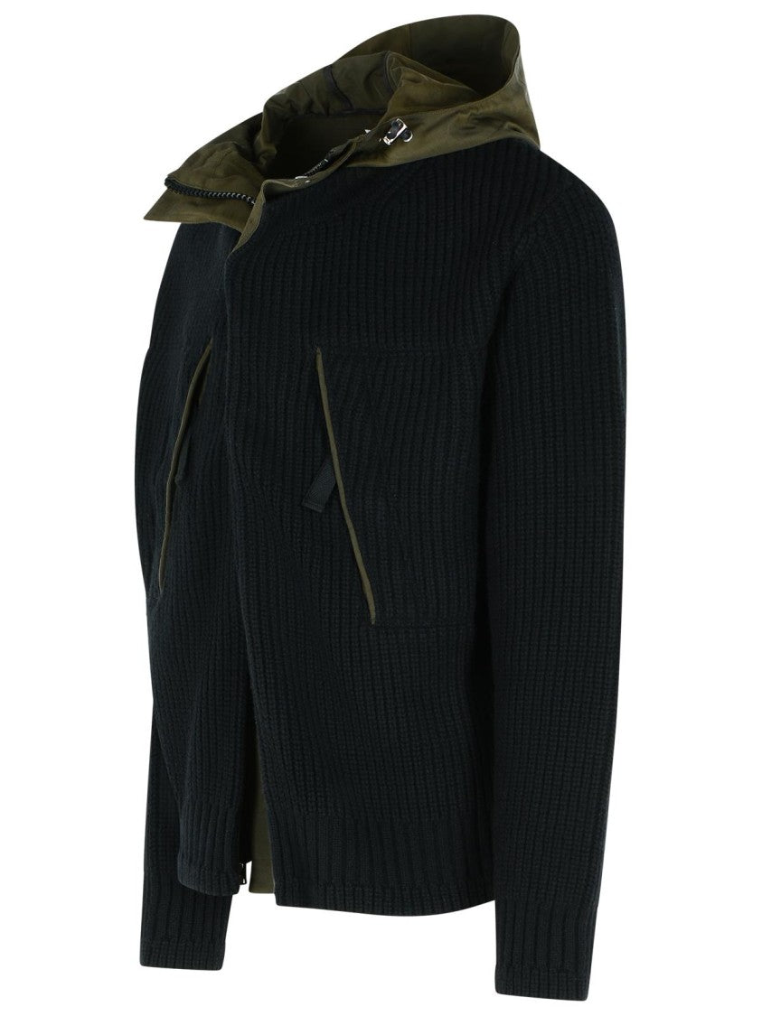 Sacai Black Wool Blend Jacket