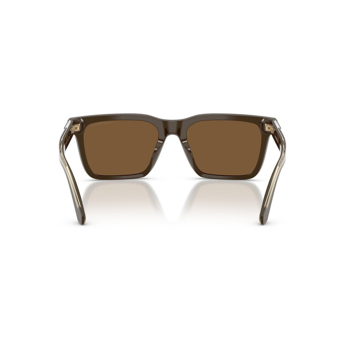 Emporio Armani 0Ea4262u Bold Rectangular Acetate Sunglasses With Metallic Accents