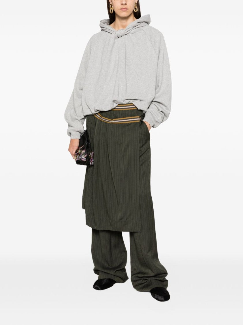 Dries Van Noten Relaxed Knotted Neckline Knit Sweater