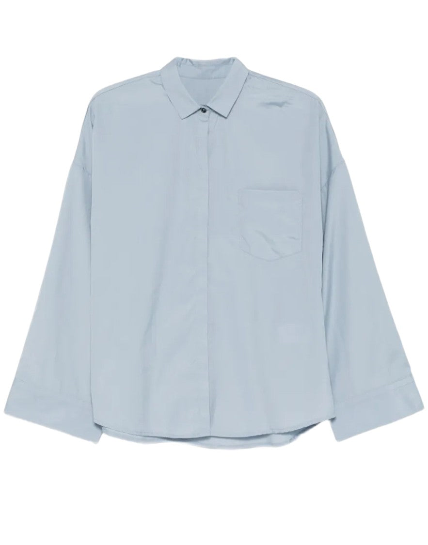 Nine In The Morning Heavenly Light Blue Classic Collar Cotton Shirt