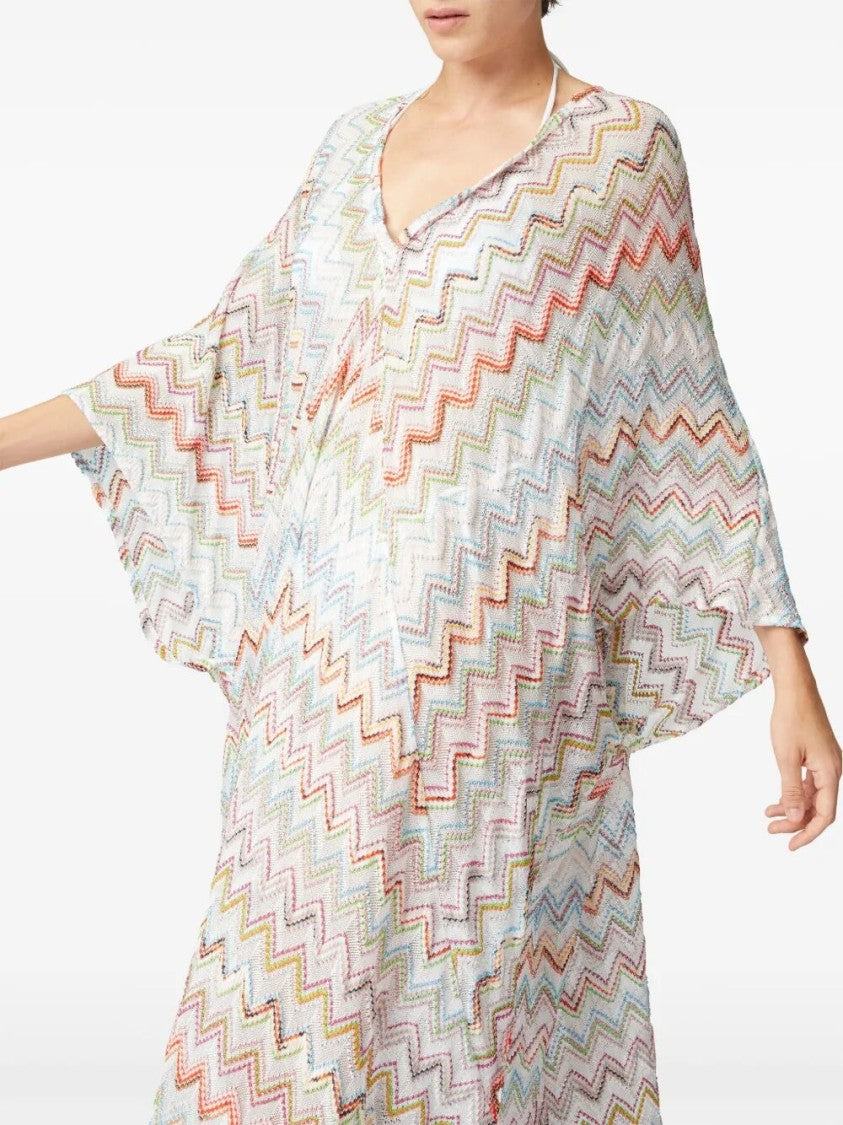 Missoni Zigzag Pattern Long Cover-Up