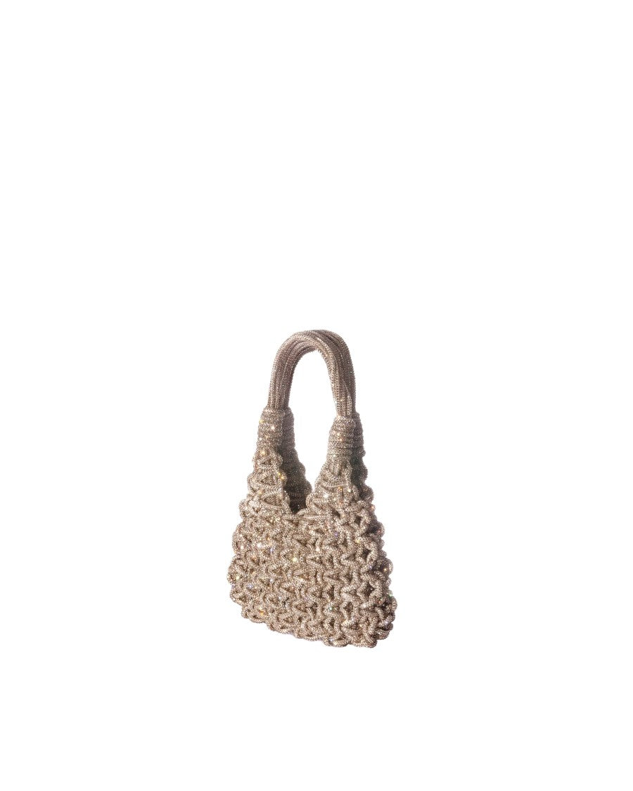 Hibourama Golden Shadow Vannifique Mini Crystal Handbag