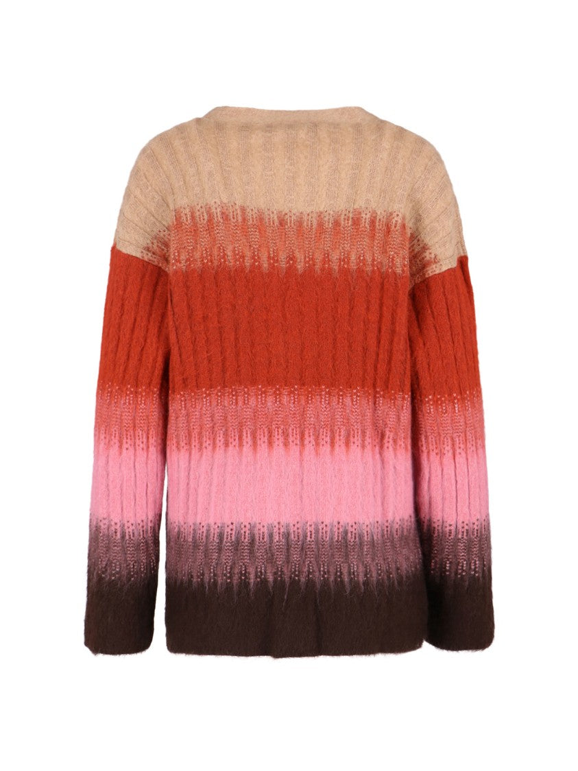 Fendi Mohair Blend Cardigan, Multicolor