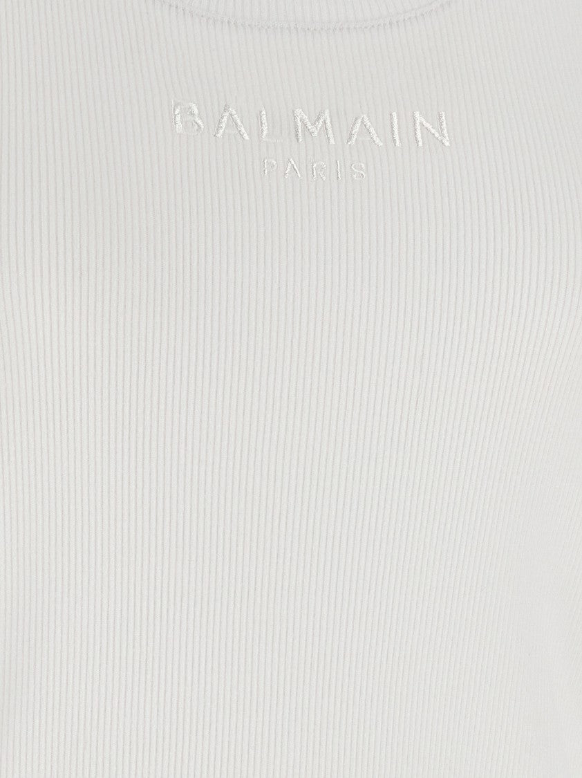 Balmain Logo Embroidery Tank Top