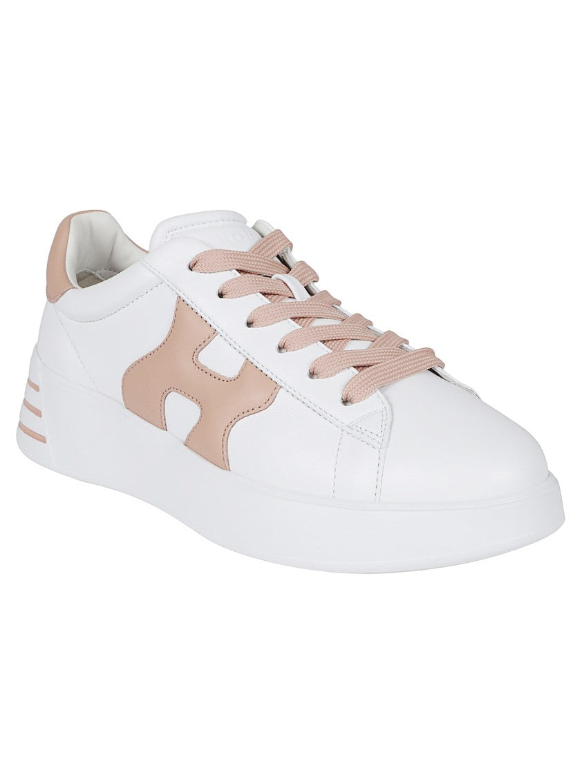 Hogan H564 Ivory Leather Sneakers
