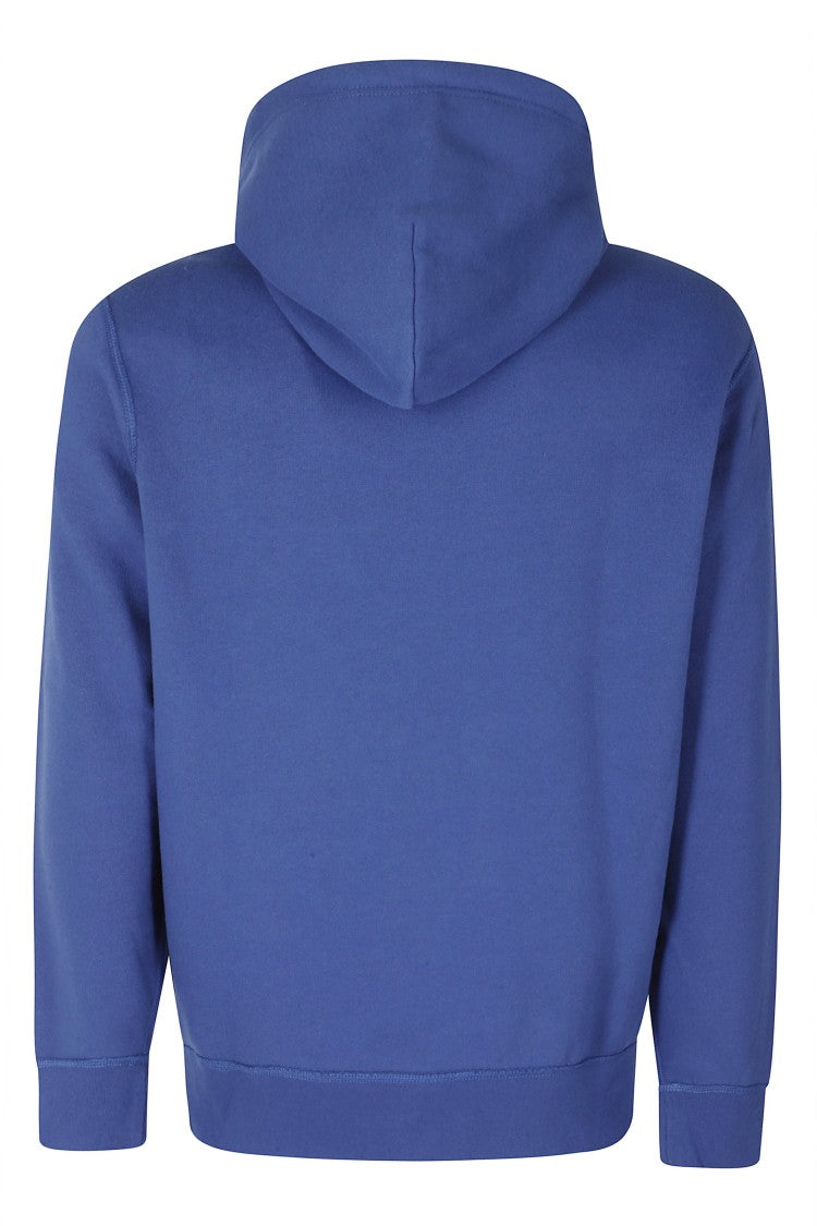 Polo Ralph Lauren Blue Yacht Hooded Cotton-Blend Sweatshirt