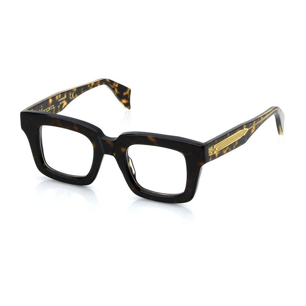 Monokol Concept Eyewear Mk295 Geometric Squared Eyewear In Polished Havana Acetate