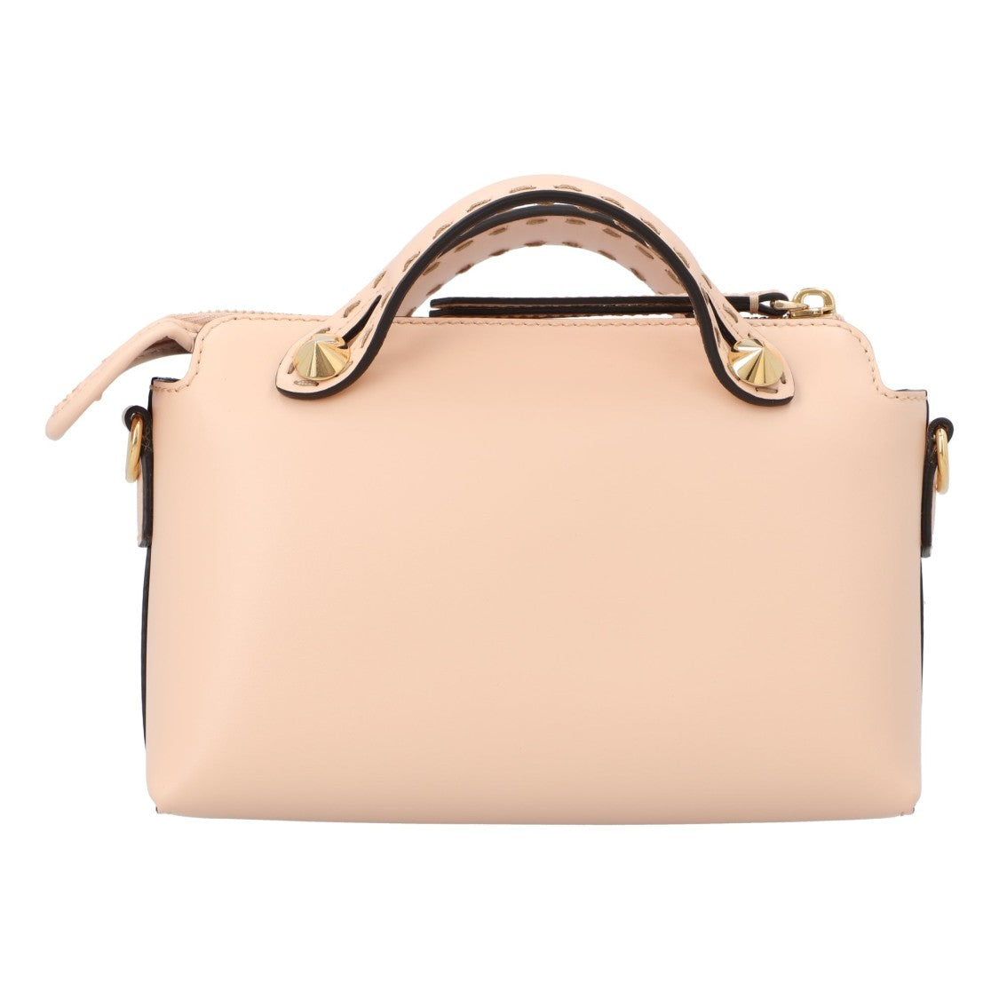 Fendi Structured Mini Handbag In Smooth Calfskin With Gold-Tone Hardware