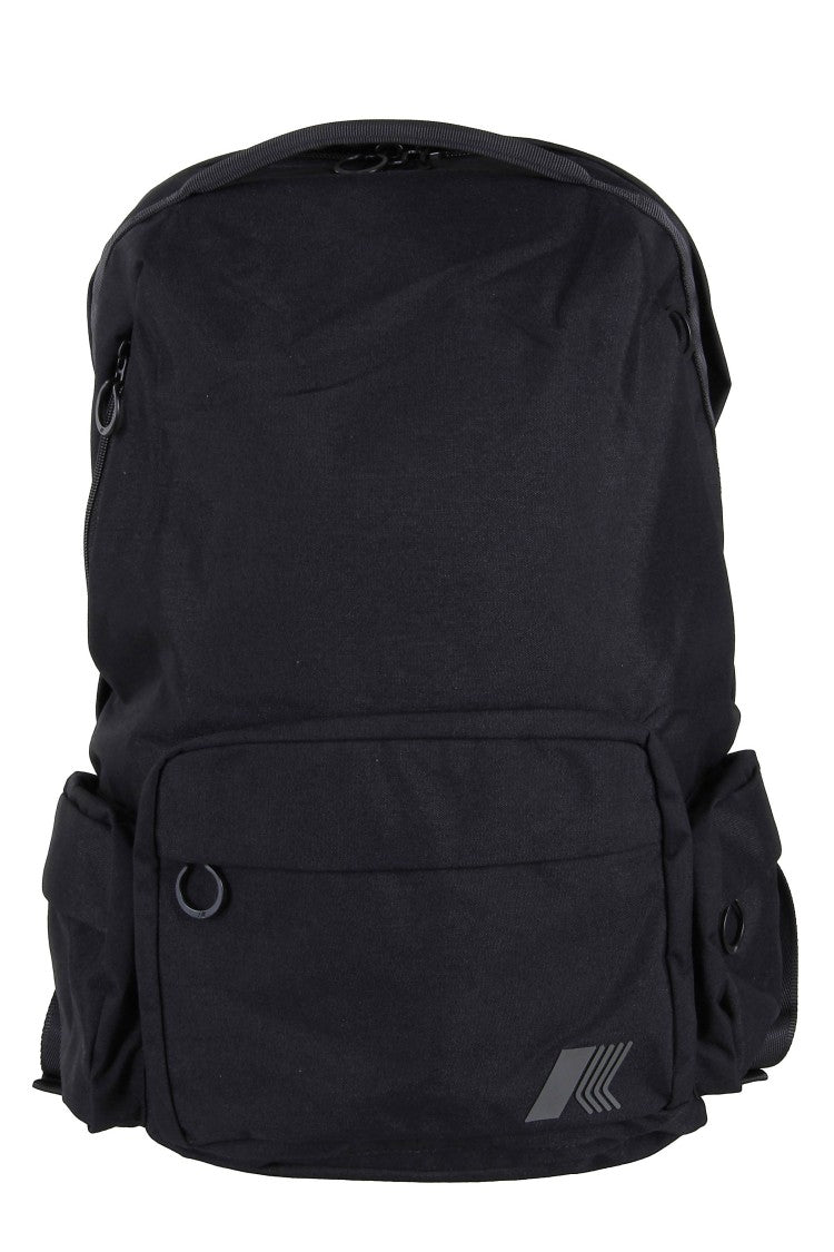 K-Way Black Anais Two-Way Zip Nylon Backpack