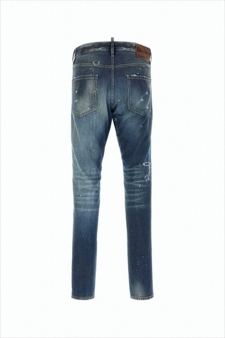 Dsquared2 Distressed Blue Denim Pants
