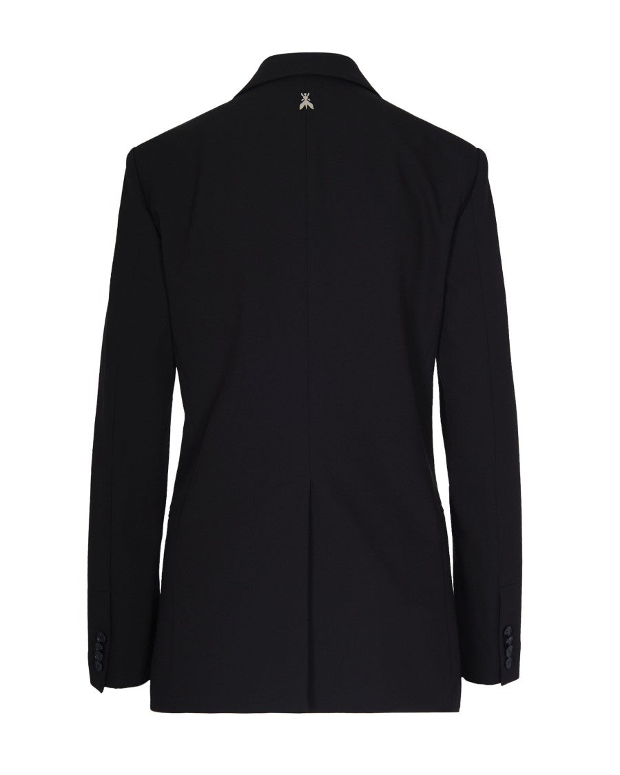 Patrizia Pepe Oversized Double-Breasted Blazer With Tailored Design And Logo Detail
