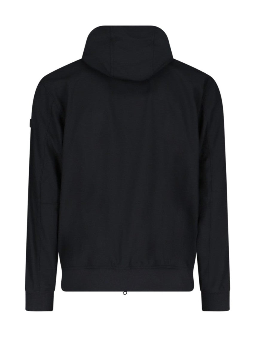 Stone Island Black High Collar Jacket