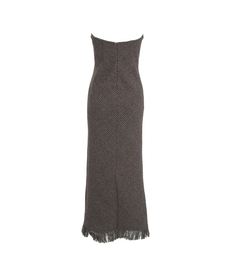 Herskind Strapless Maxi Dress With Textured Fabric