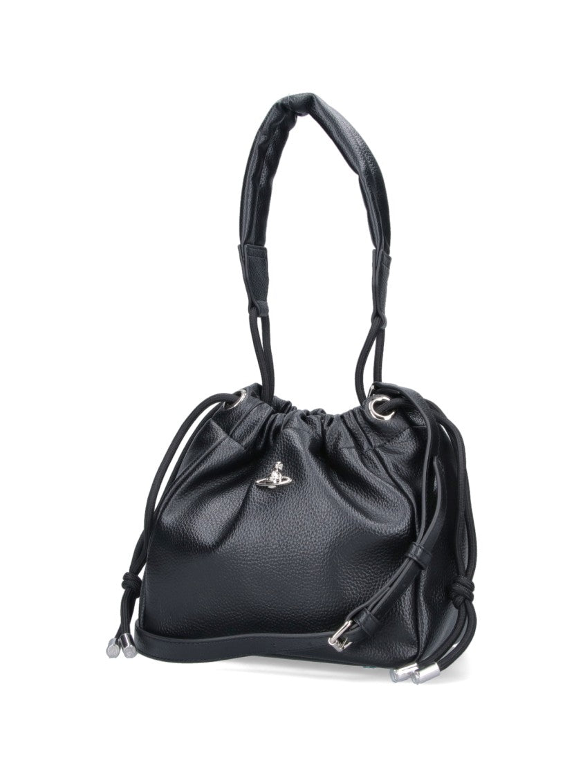 Vivienne Westwood "Hilary" Mini Bucket Bag – Black