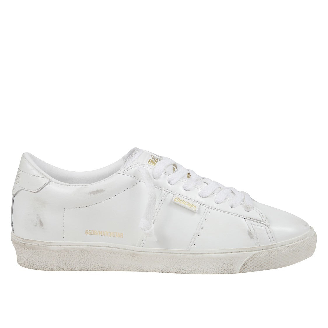 Golden Goose Matchstar Shiny Leather Sneakers With Polished Finish