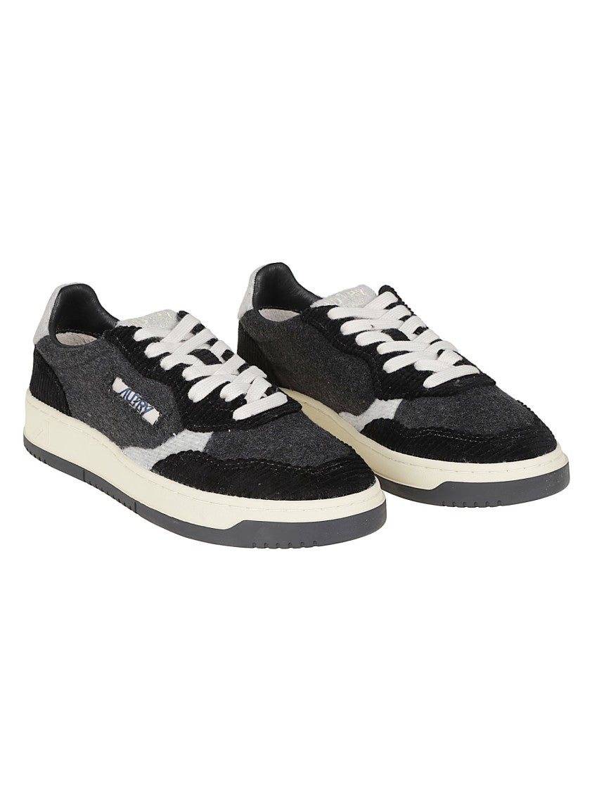 Autry Dark Grey Medalist Low Polyester Sneakers