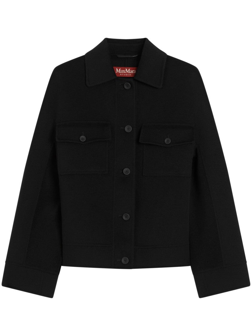Max Mara Classic Button-Up Jacket With Structured Collar