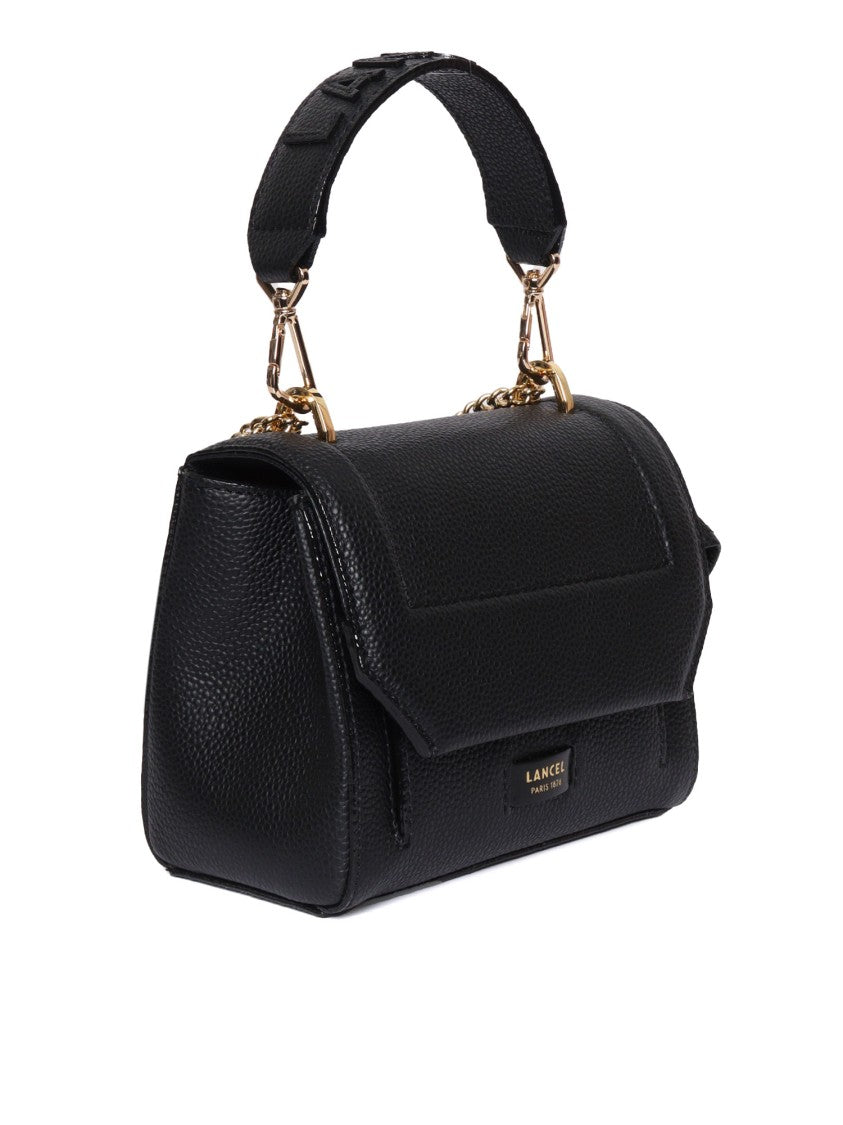 Lancel Structured Handbag With Flap Closure In Smooth Calfskin