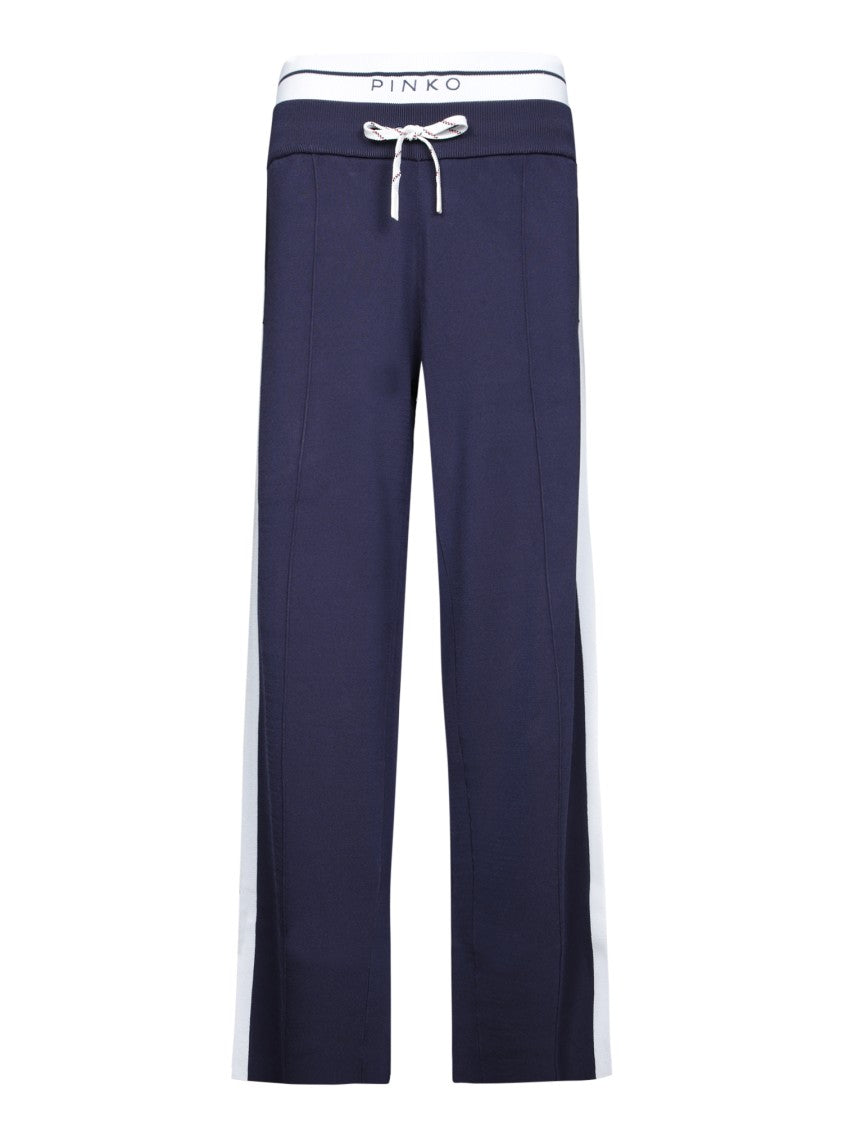 Pinko Tapered Athletic Pants With Contrasting Side Stripe