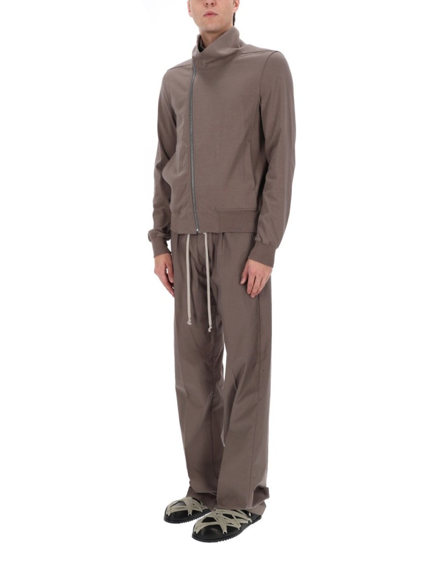 Rick Owens Bauhaus Jogger Asymmetrical Zipper Sweatshirt