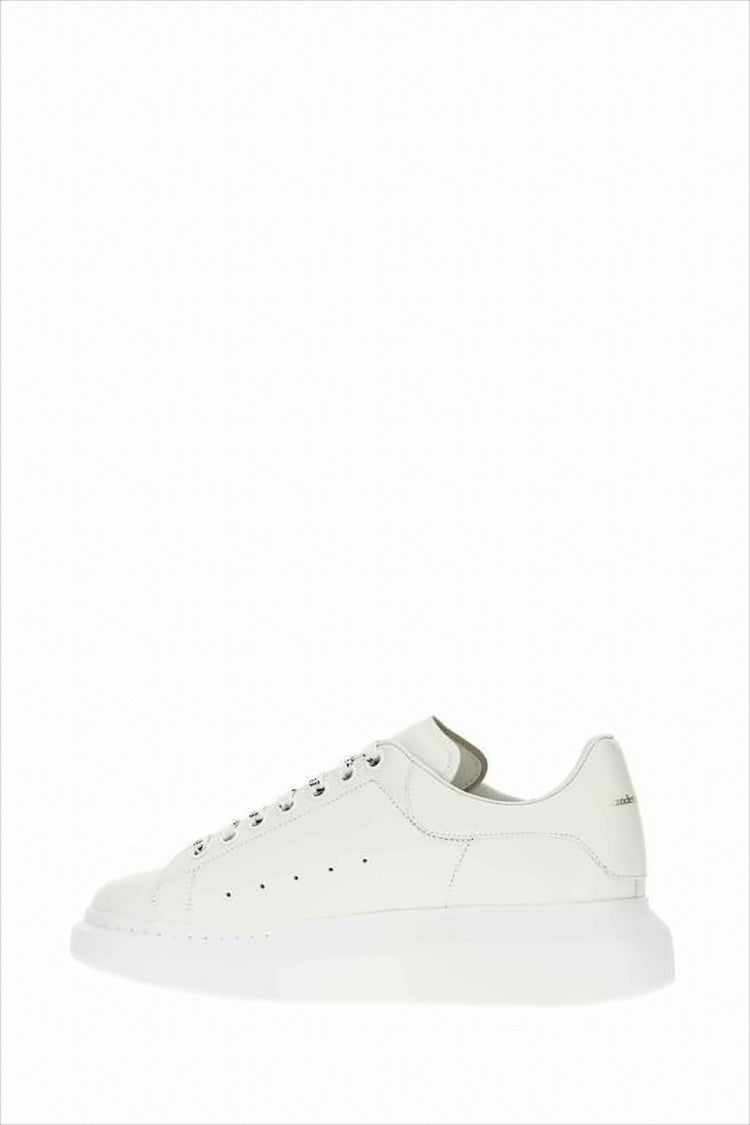 Alexander Mcqueen Minimalist White Calf Leather Sneakers