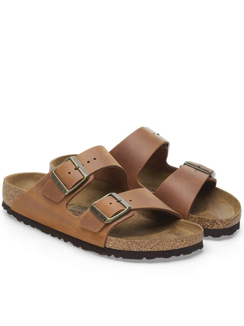 Birkenstock Arizona Brown Leather Open Toe Sandals