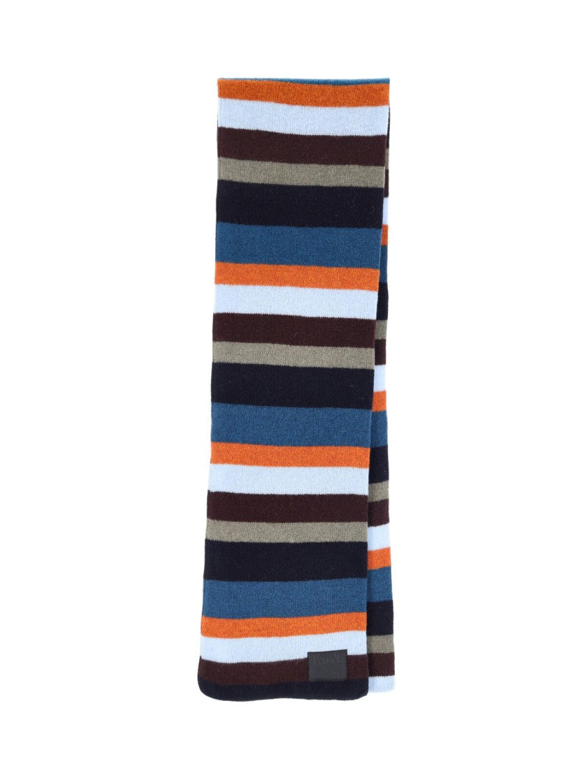Paul Smith Multicolor Stripe Wool Rectangular Scarf