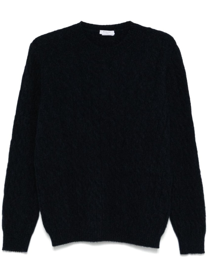 Boglioli Navy Blue Cashmere Sweater