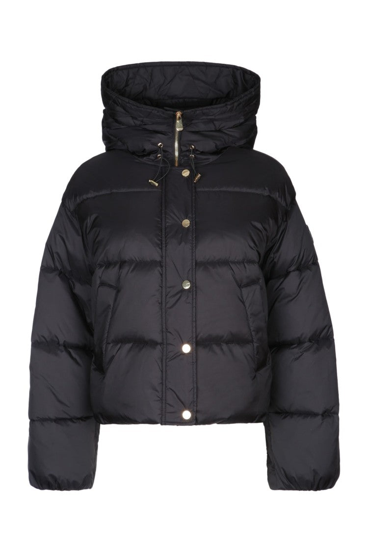 Pinko Cropped Puffer Jacket With Quilted Design