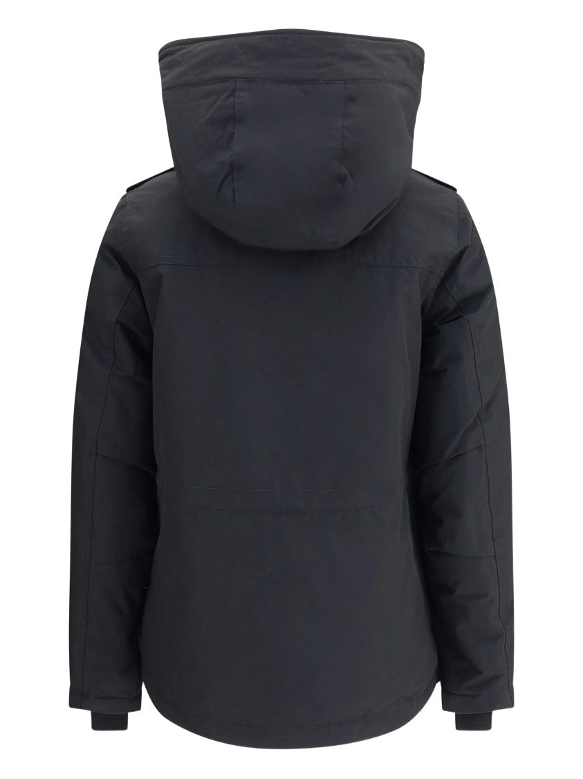 Woolrich Black Military Jacket High Collar Jacket