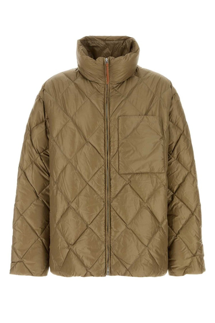 Jil Sander Khaki Nylon Down Jacket