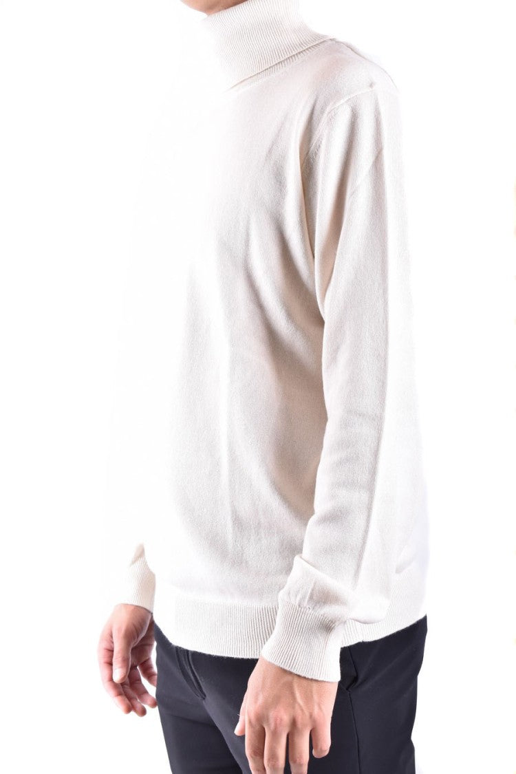 Dondup Off-White Turtleneck Knitwear With Relaxed Fit