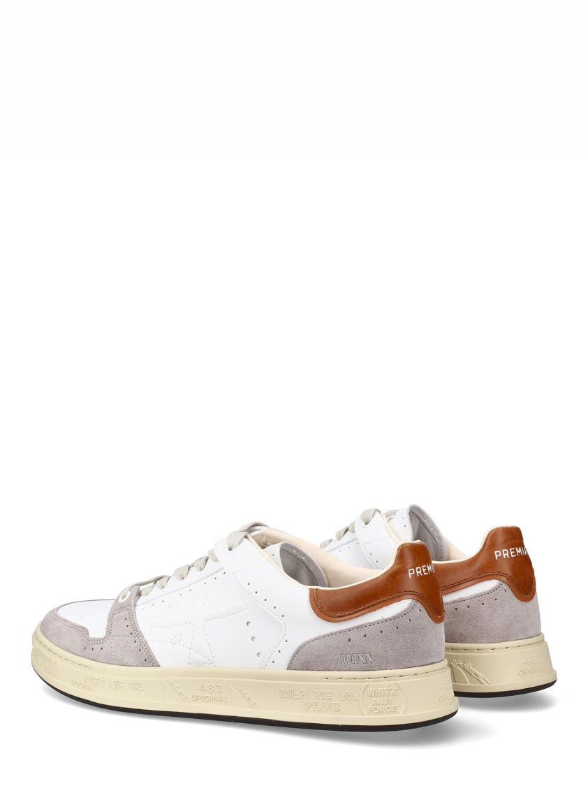 Premiata Low-Top Quinn Sneakers In White Leather