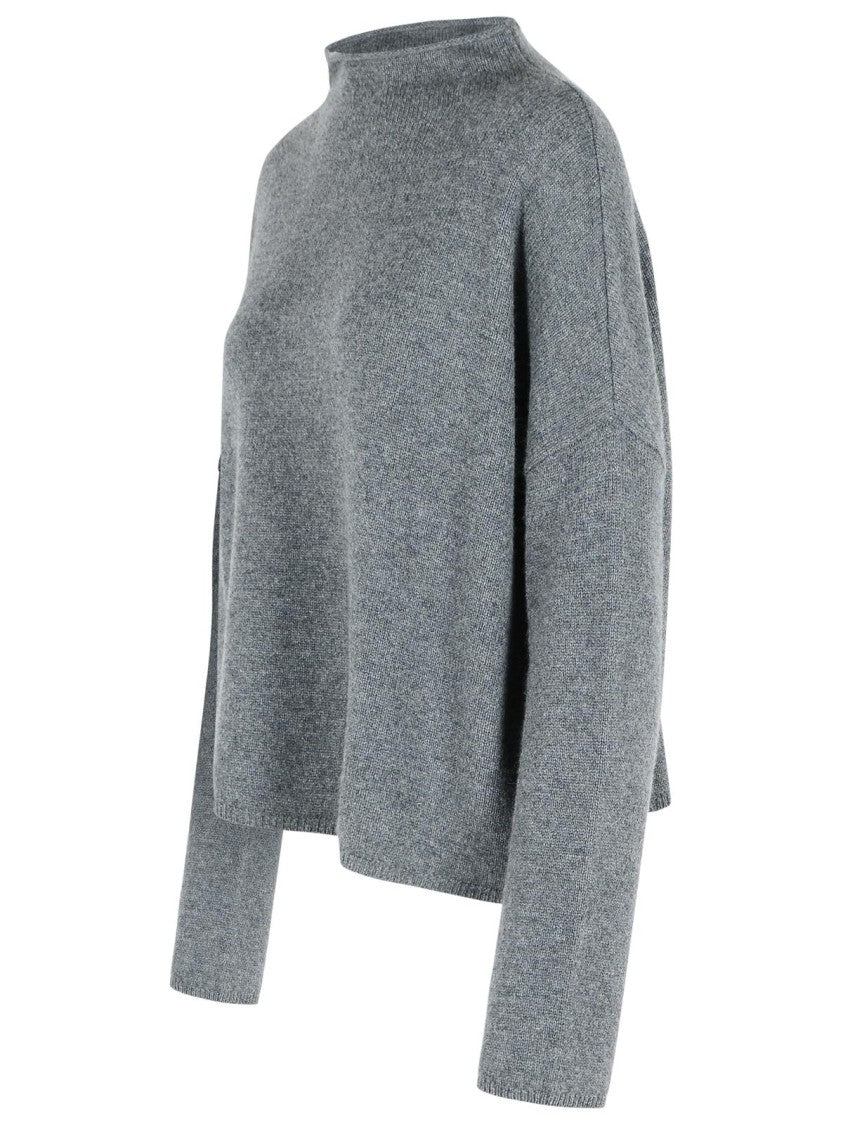 Lisa Yang 'Sandy' Graphite Cashmere Sweater