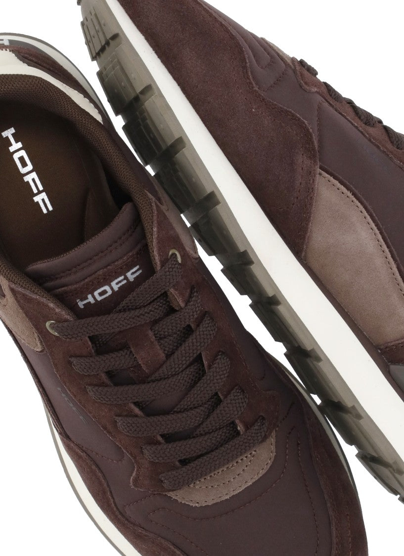 Hoff Brown Tone-On-Tone Laces Suede Sneakers