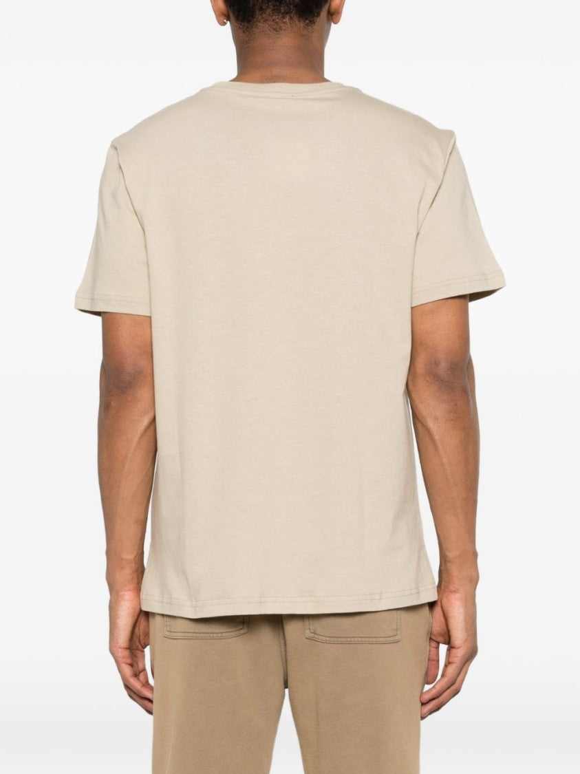Moschino Beige Logo Lettering T-Shirt