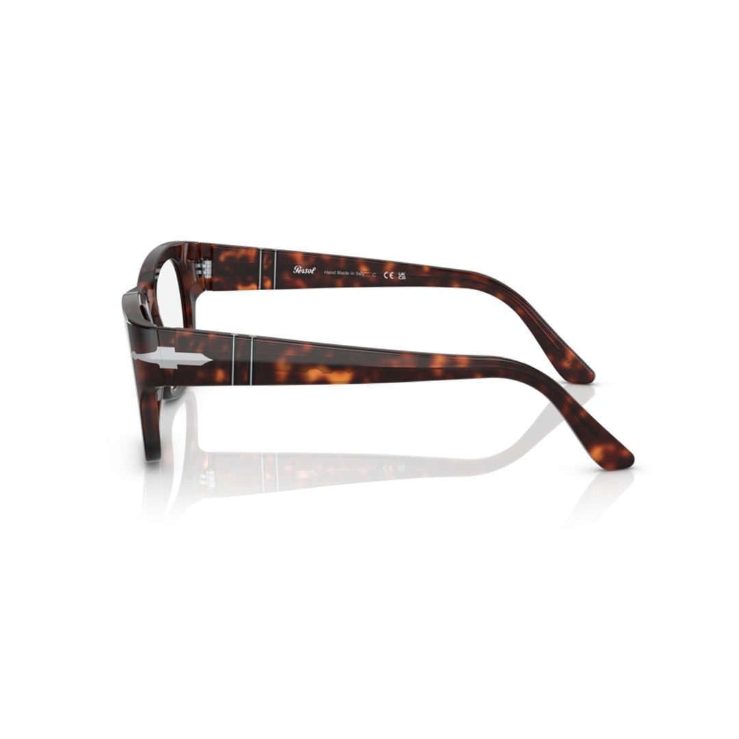 Persol 0Po3297v Classic Rectangular Tortoiseshell Acetate Eyeglasses