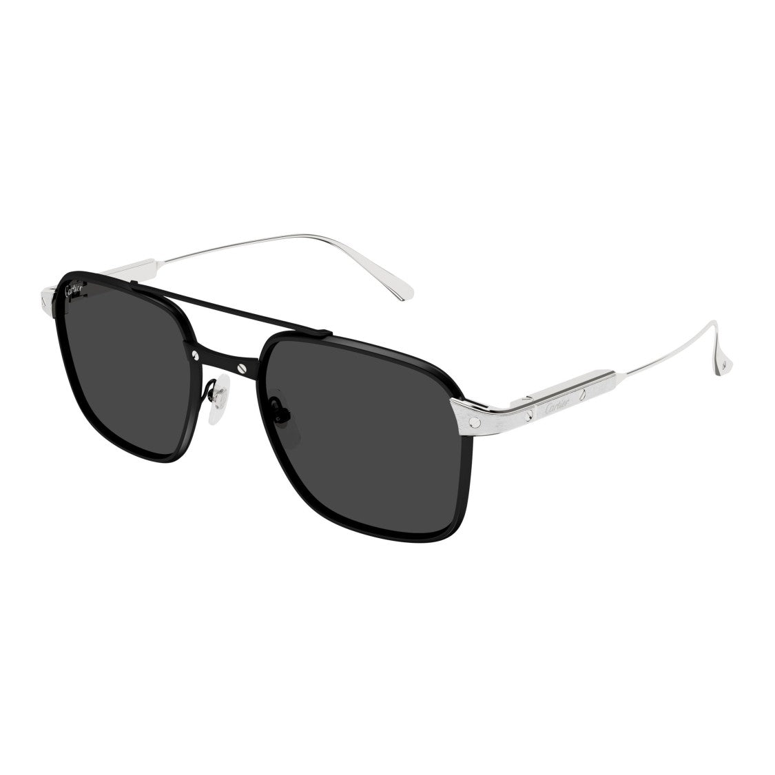 Cartier Ct0610s Rectangular Titanium Sunglasses