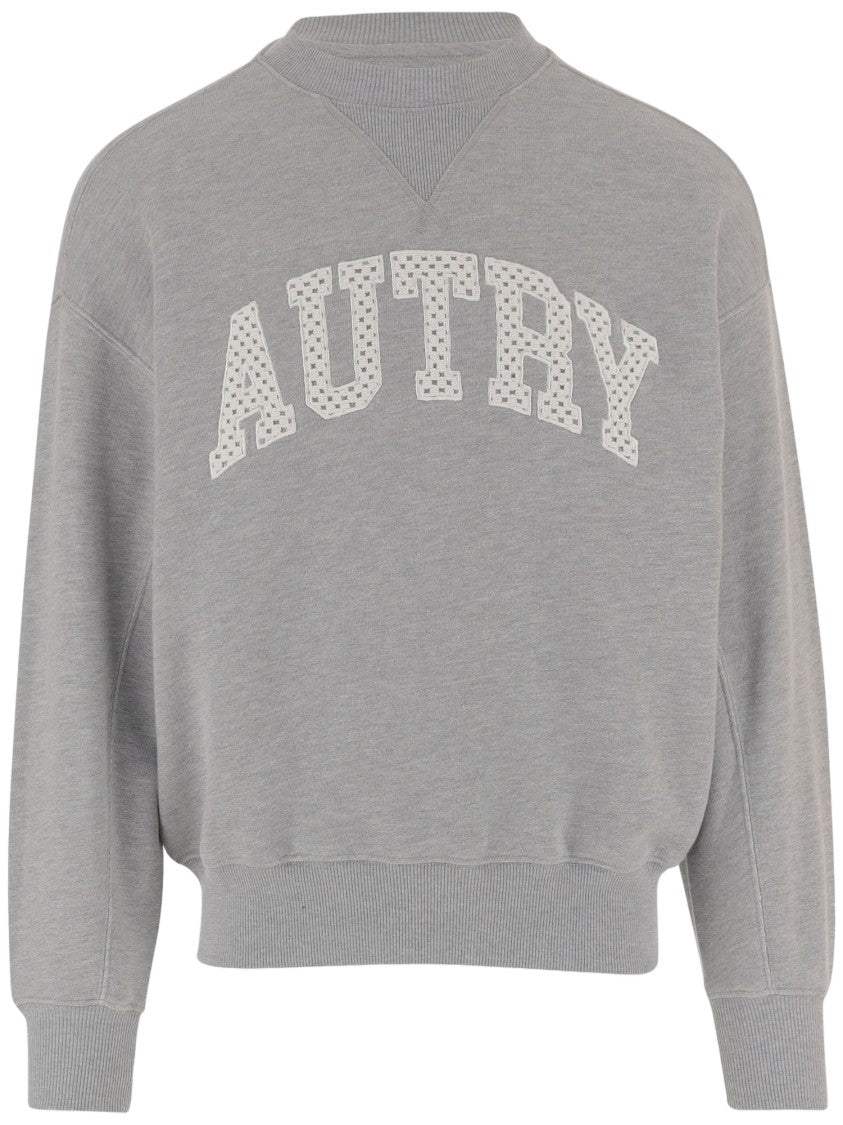 Autry Cotton Sweatshirt With Contrasting Logo