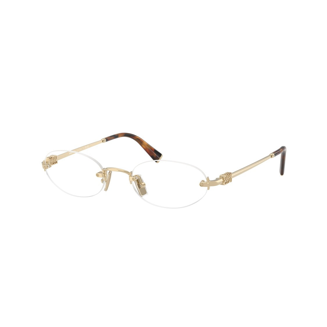 Miu Miu 0Mu 53Wv Rimless Oval Lenses Eyeglasses