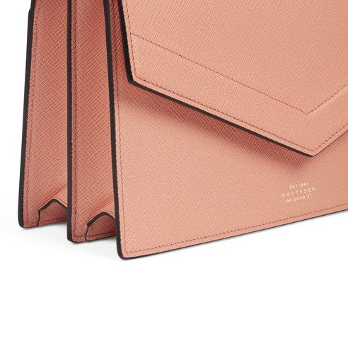 Smythson Envelope Crossbody Bag In Cross-Grain Calf Leather
