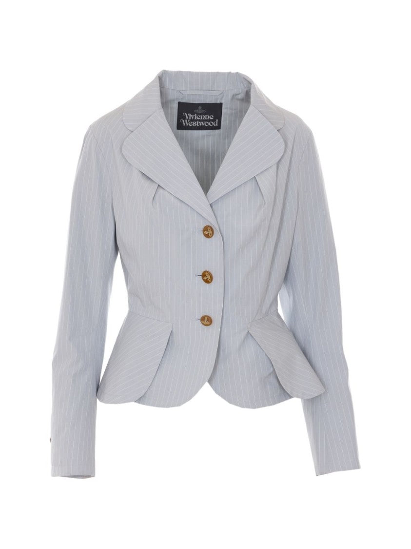 Vivienne Westwood Grey Classic Button Long Sleeve Jacket