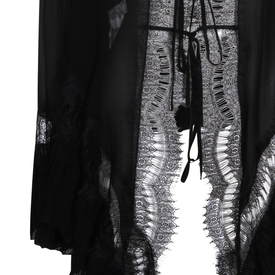 Blumarine Black Viscose Lace Shirt