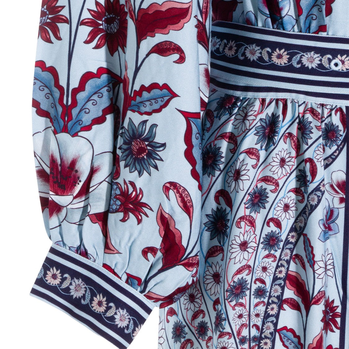 Farm Rio Flowing Dress With Vibrant Floral And Abstract Patterns