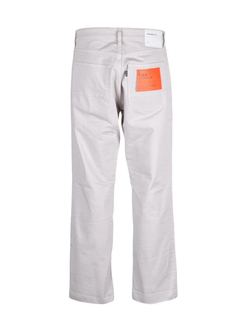 Department 5 Beige Cotton Rubber Jeans