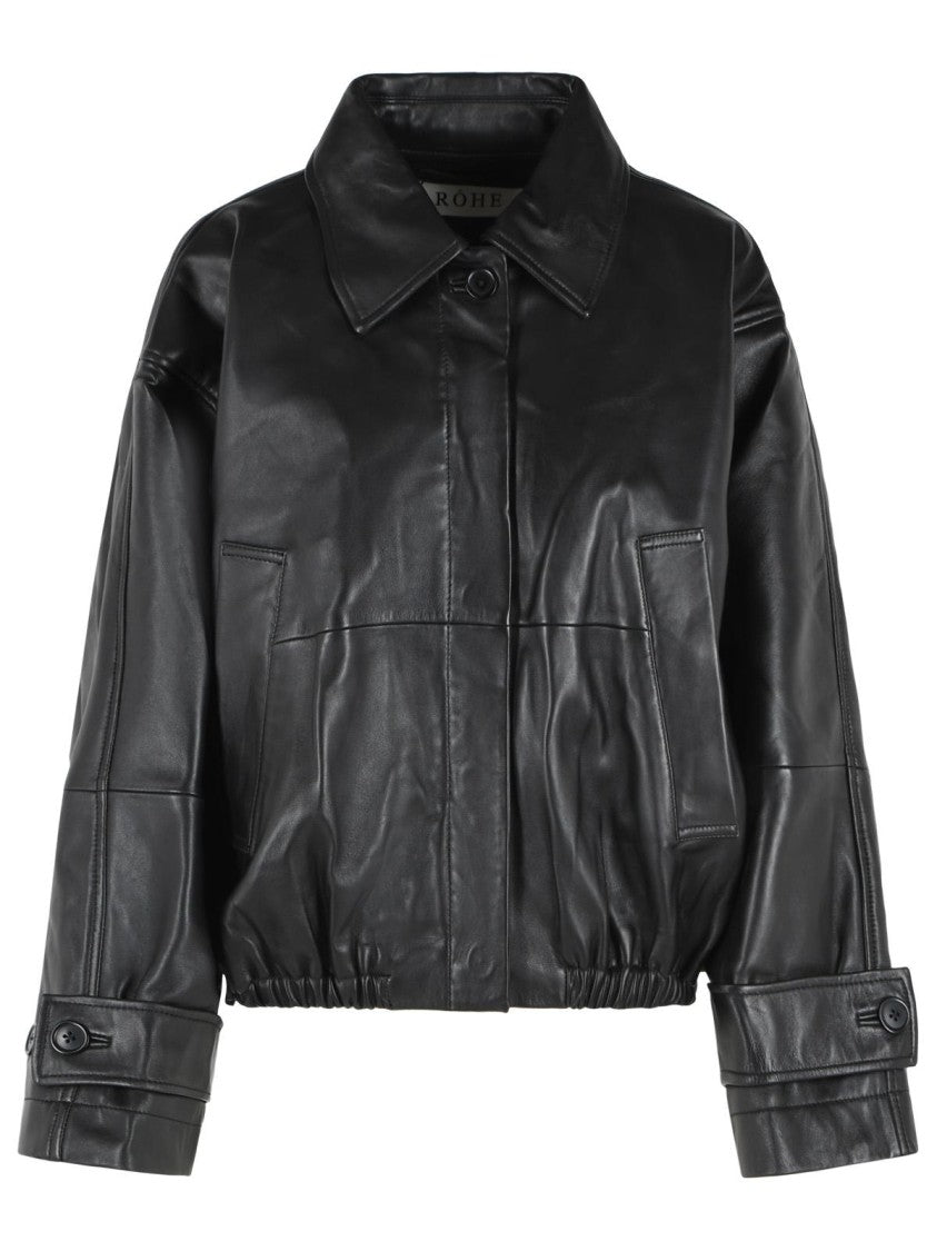 Róhe Black Leather Jacket