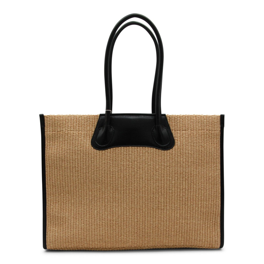 Vivienne Westwood Natural And Black Cotton Tote With Embossed Detail