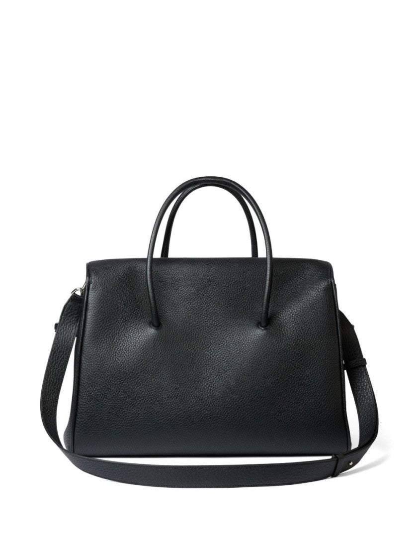 Jacquemus Textured Silk And Nylon Handbag With Knot Detail