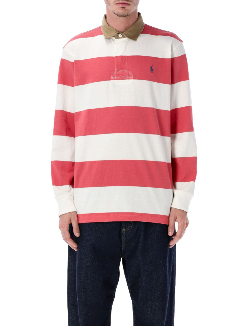 Polo Ralph Lauren Classic Fit Khaki-Collar Rugby Shirt