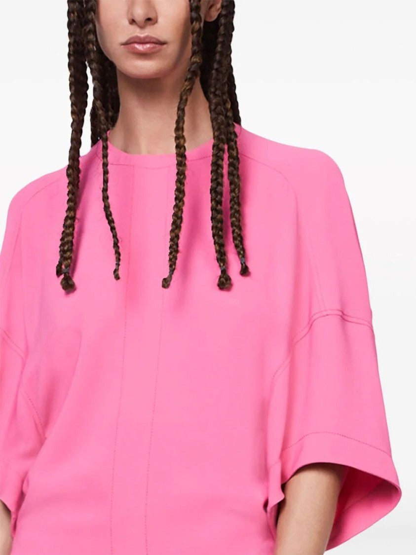 Stella Mccartney Relaxed Fit Cape Short Dress